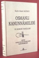 Osmanlı Araştırmaları Vakfı - OSMANLI KANUNNAMELERİ - 3